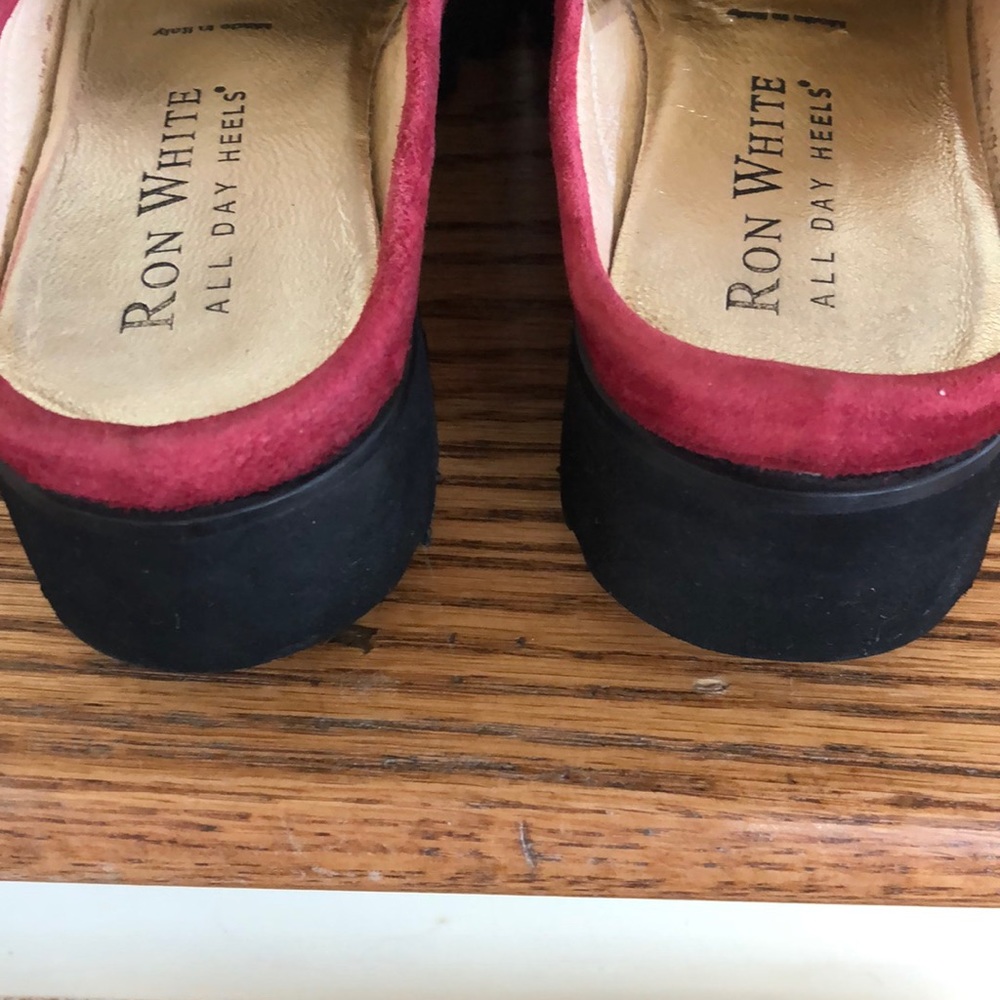 Ron White Red Suede All Day Heels - Picture 6 of 6